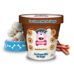Puppy Cake Dog Treat Puppy Scoops Maple Bacon 2.32 oz (Makes 8 oz)