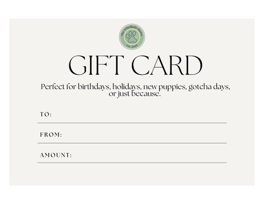 The Wholistic Paws Gift Card