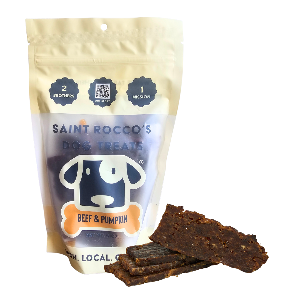 Saint Roccos Dog Treat Beef & Pumpkin 8oz