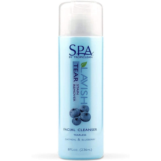 Spa Lavish Tear Stain Remover Facial Cleanser Tearless Oatmeal & Blueberry 8oz