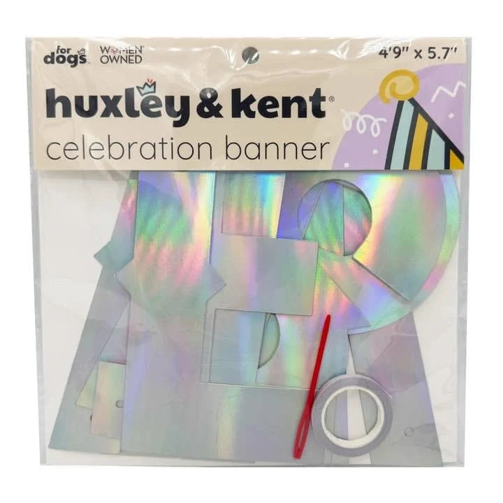 Huxley Kent Pet Celebration Banner Lets Pawty Iridescent