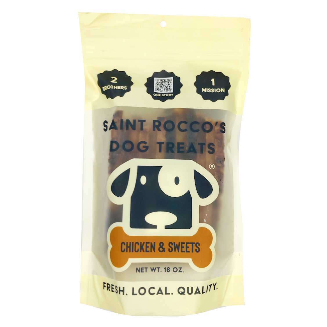 Saint Roccos Dog Treat Chicken & Sweet Potato 8oz